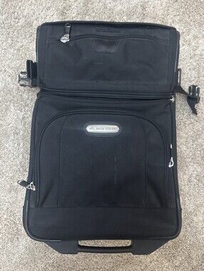 High Sierra 22"‎ Black Wheeled Travel Carry-On Bag Expanding Sections Executive